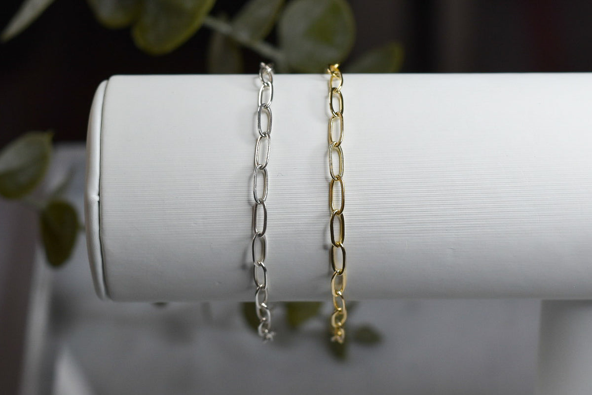 Cable Bracelet in gold and silver