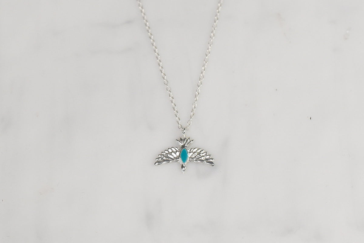 Turquoise Bird Necklace