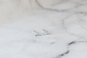 Sterling Silver Triangle Mini Studs