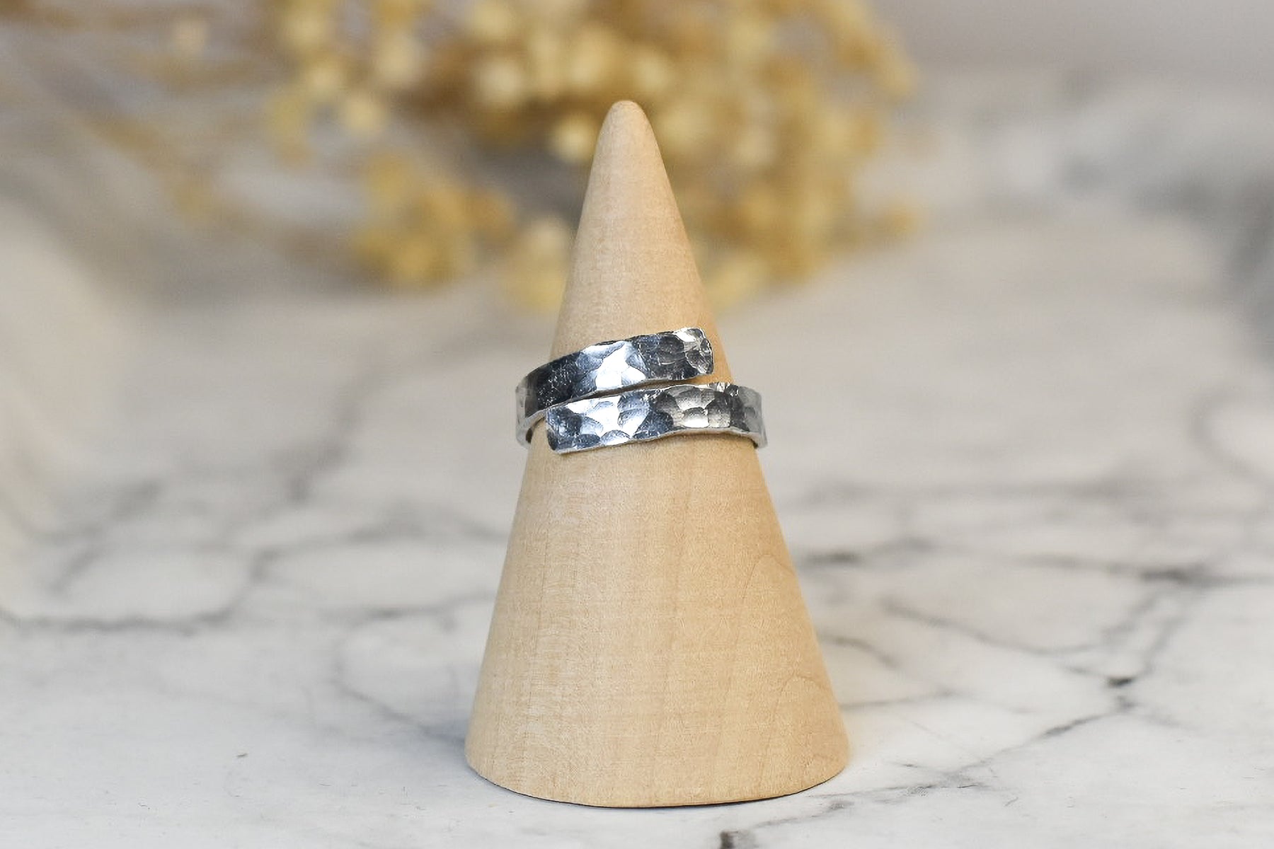 Adjustable Hammered Ring