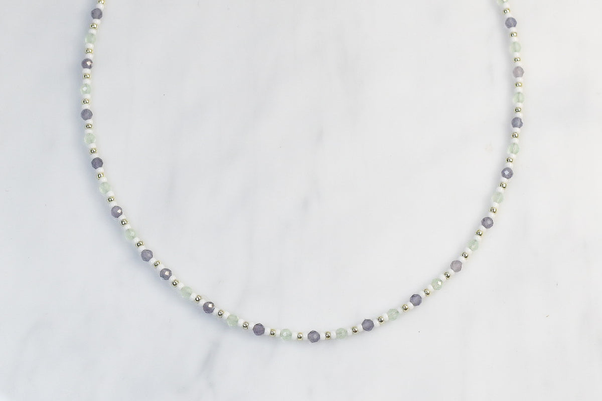 Spring Fling Faceted Gemstone Necklace