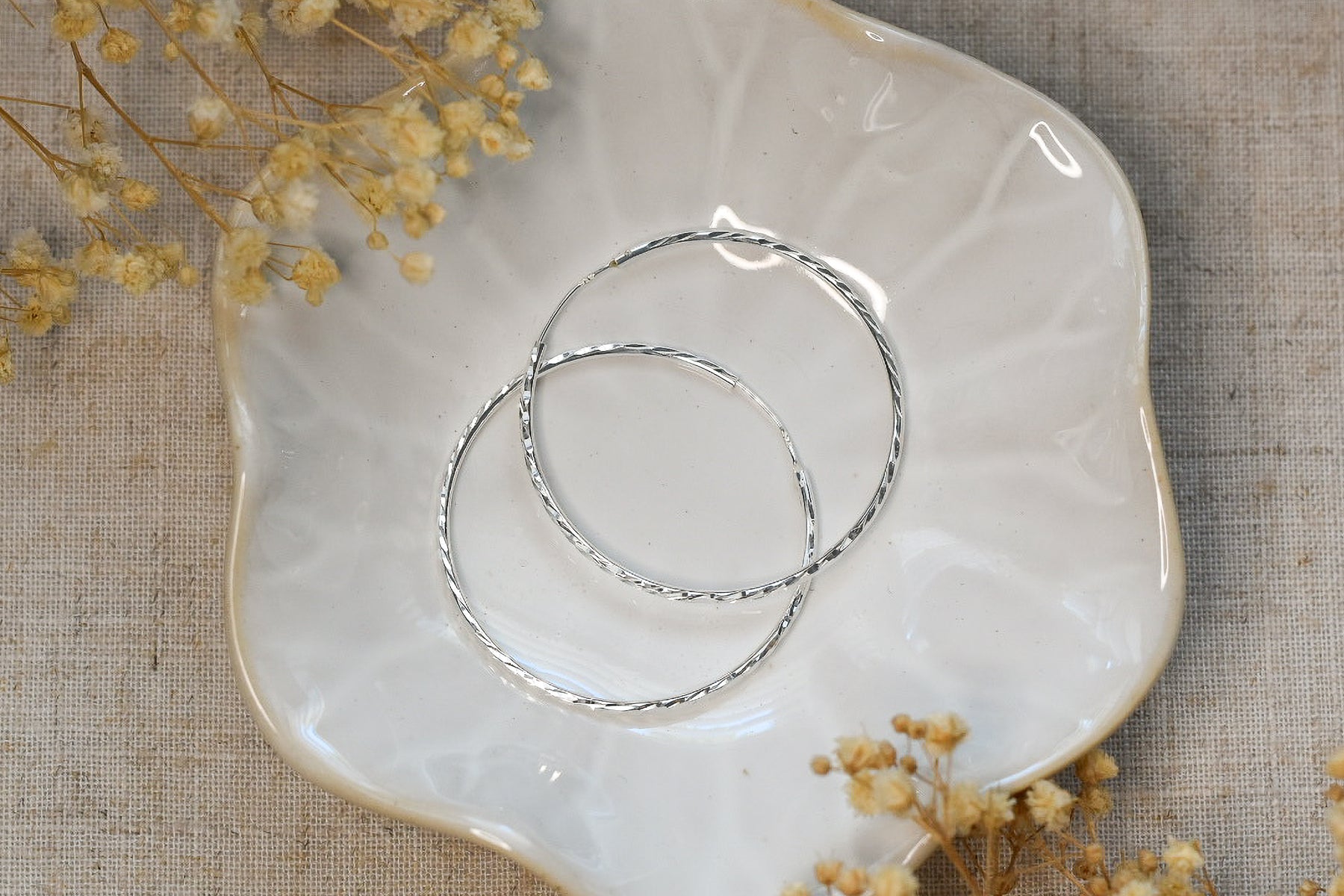 Sterling Silver Hoop Earrings