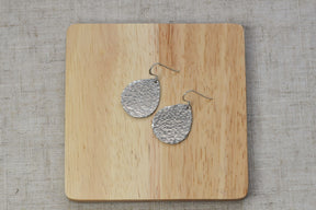 Hammered Teardrop Earrings