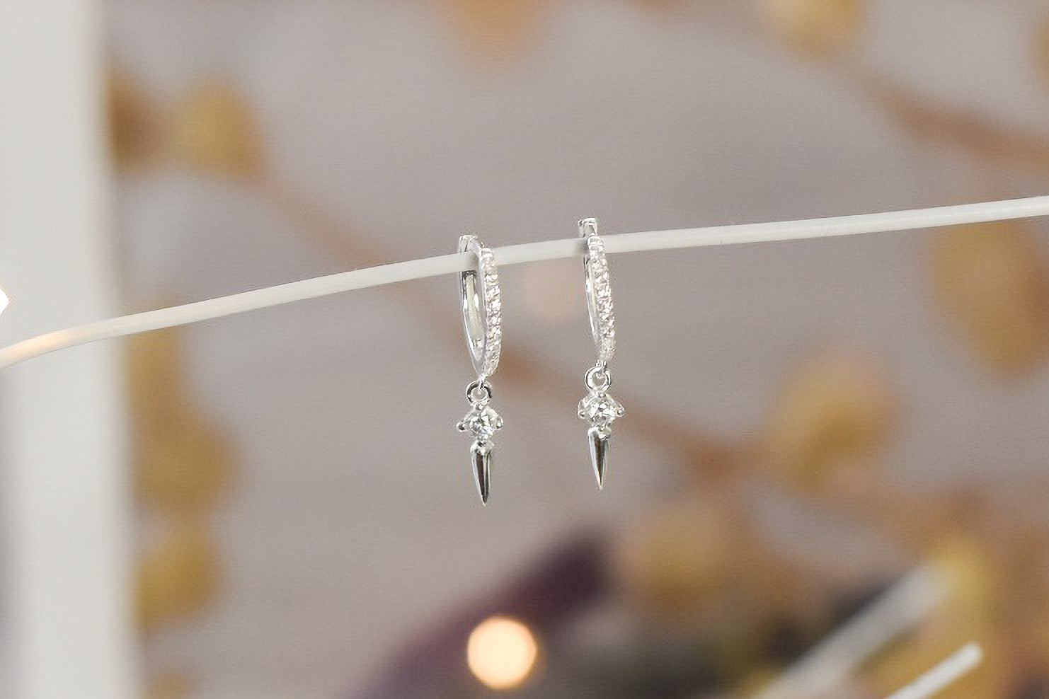 Icicle Huggie Earrings