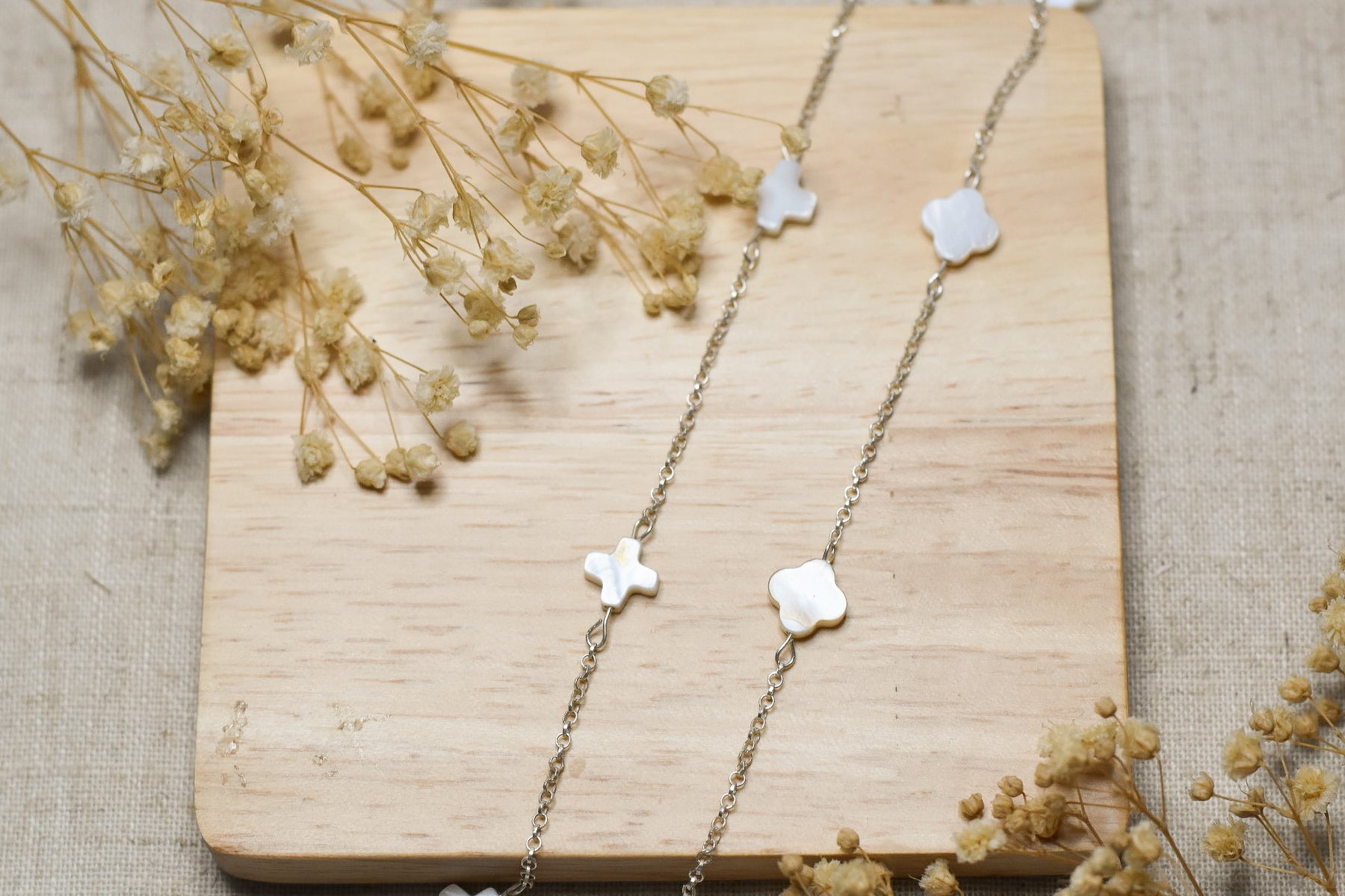 Mother of Pearl Charm Necklace