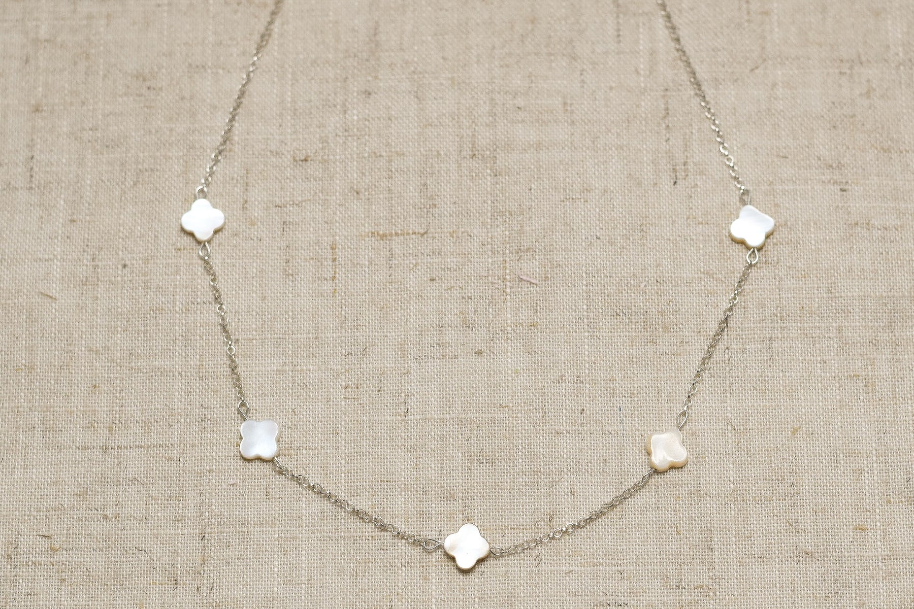 Mother of Pearl Charm Necklace