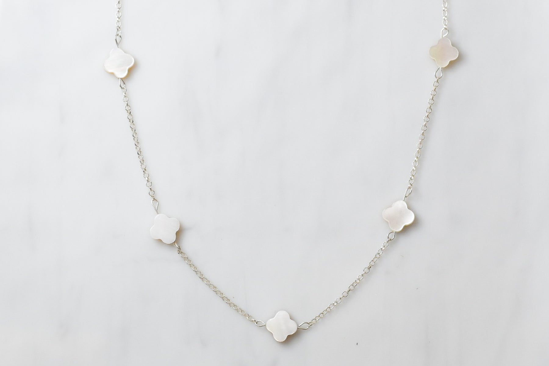 Mother of Pearl Charm Necklace