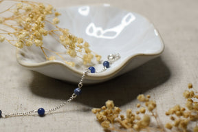 Silver Gemstone Bracelet