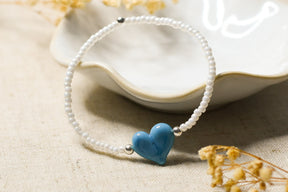 Murano Glass Heart Bracelet