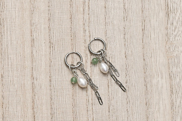 Pearl Charm Earrings