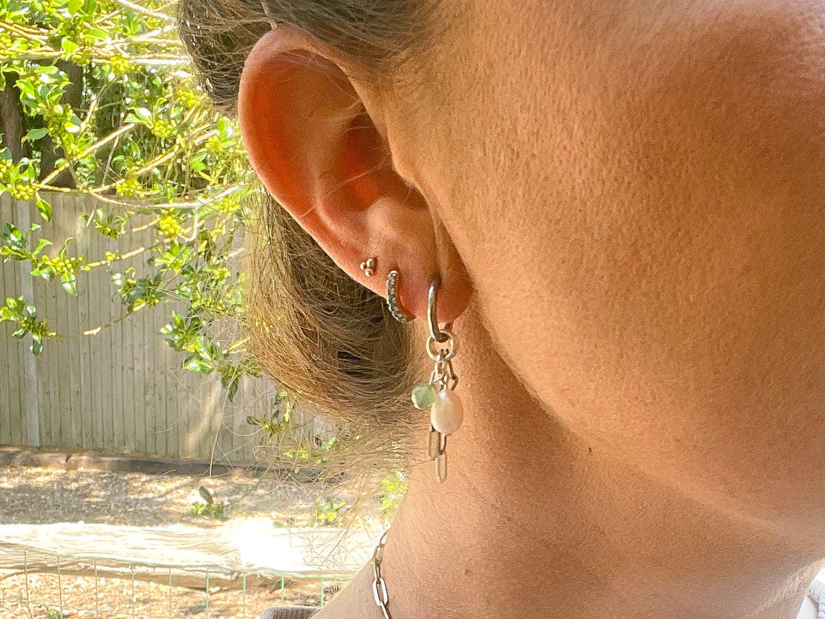 Pearl Charm Earrings